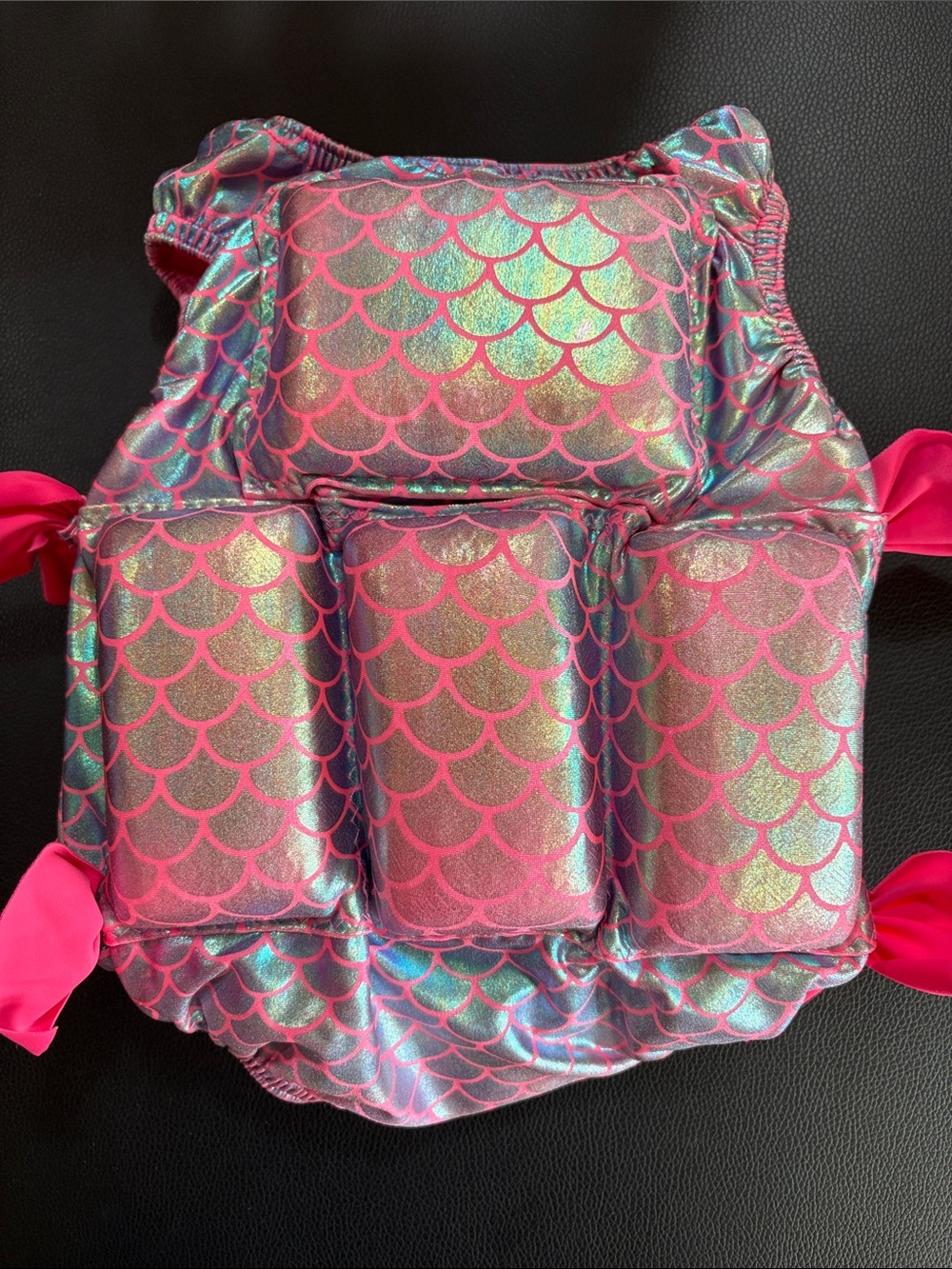 My Pool Pal XS 20-30lb Mermaid Float Swimsuit Vest in Teal and Pink - Picture 5 of 6